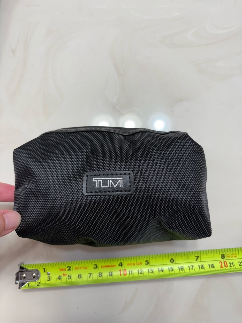 Tumi X delta Black Durable Nylon Toiletry Kit Pouch